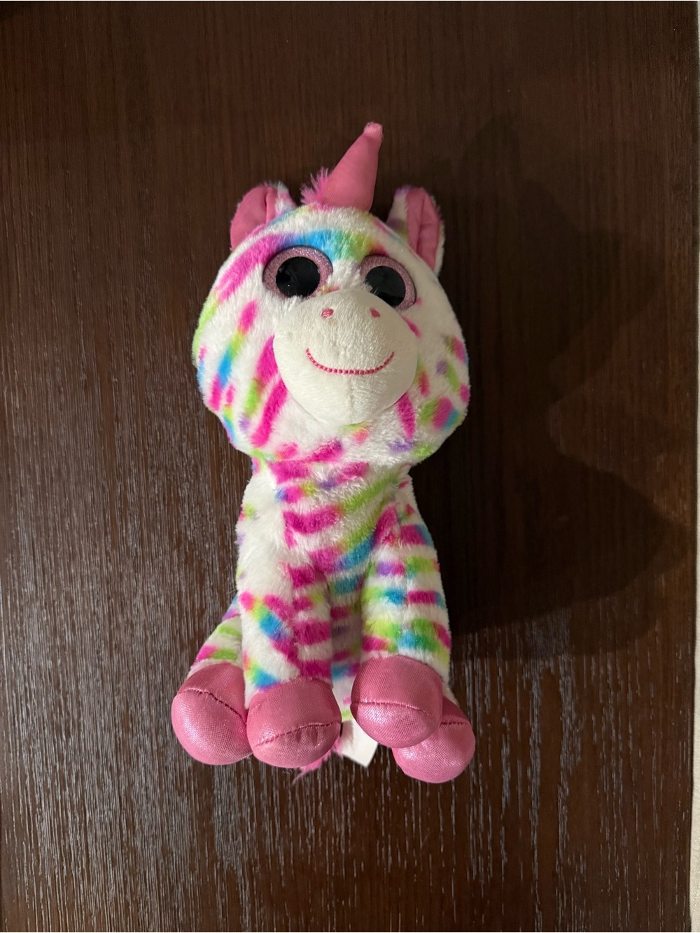 Hugfun Pink Rainbow Unicorn Plush